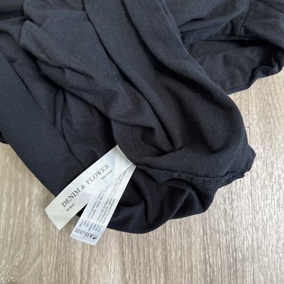 Denim Flower Ricky Singh Hoodie Mens Large Black Graphic Print Virtual Instinct - Picture 13 of 13